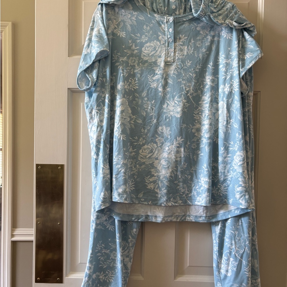 Women's  Pajama Set - Button-Neck Sleep Top & Pants. Berkshire Home